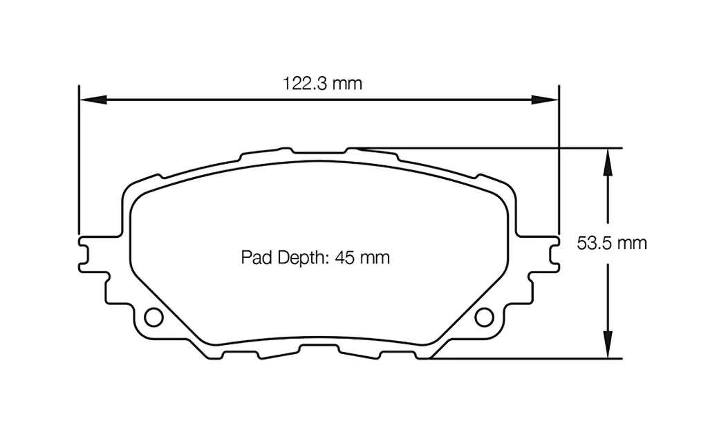 Pagid Racing R01 Front Brake Pads for Mazda MX-5 Miata ND