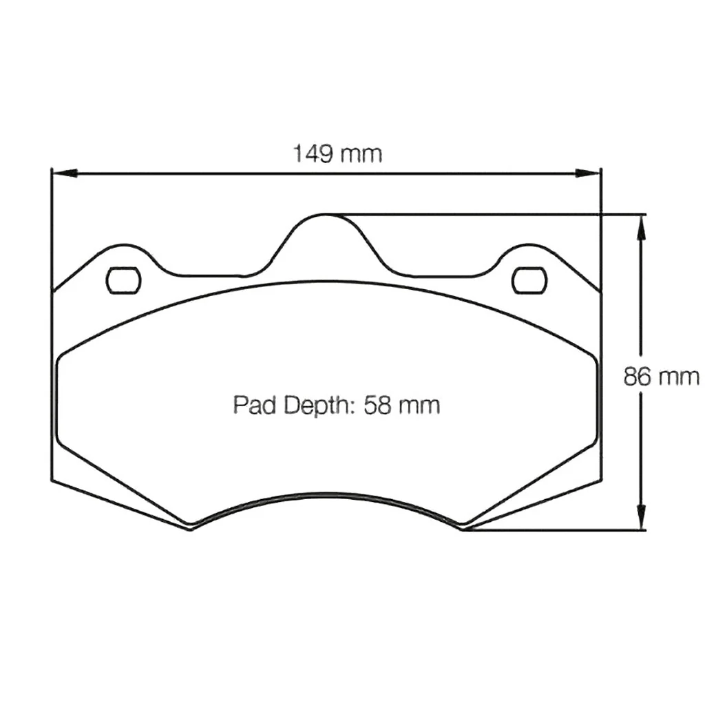 Pagid Racing Front Brake Pad Set No. 4346