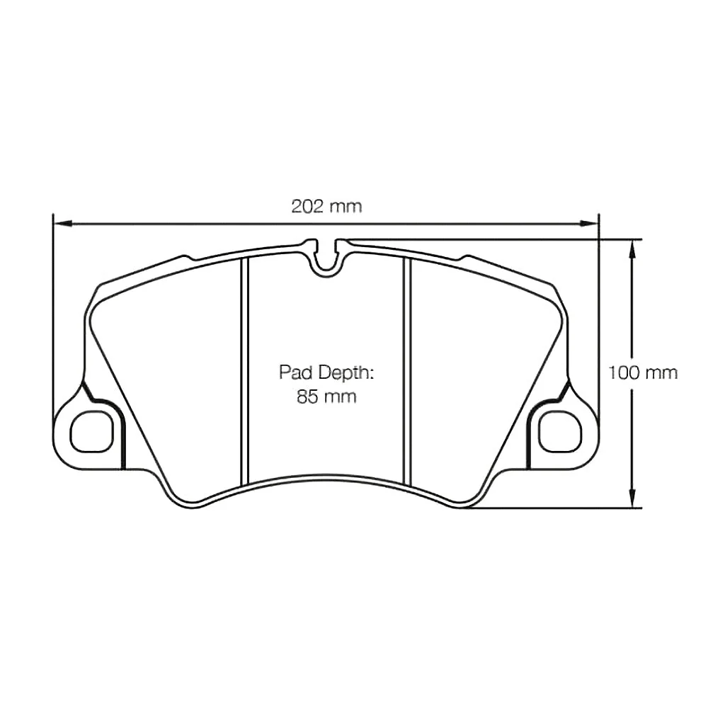Pagid Racing Front Brake Pad Set No. 4580 RSC1