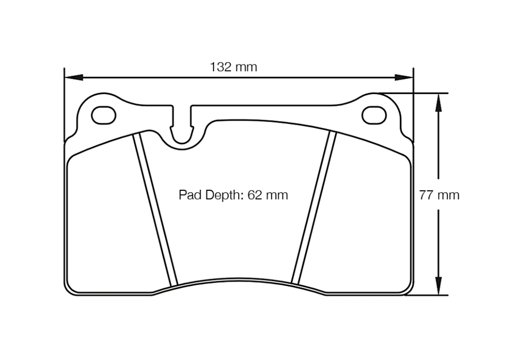 Pagid Racing Rear Brake Pad Set No. 4906 RSC1