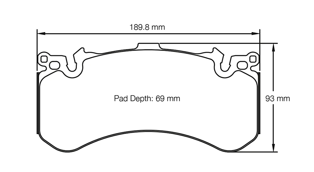 Pagid Racing Front Brake Pad Set No. 4937 RSC1 - Image 2