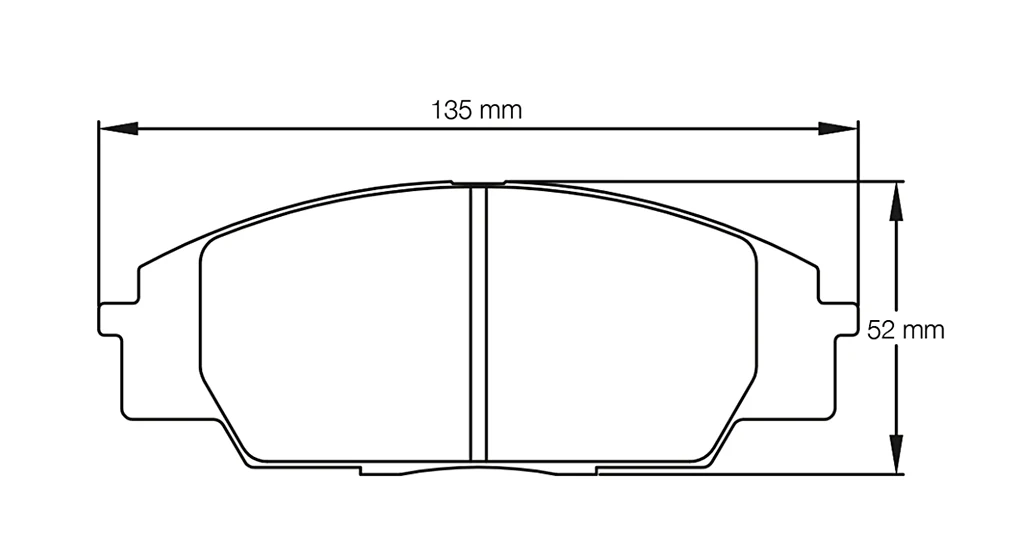 Pagid Racing Front Brake Pad Set No. 8010 for Honda/Acura Civic Type R/S2000/RSX/S2000 (AP1 & AP2)