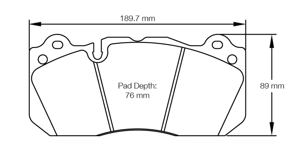 Pagid Racing Front Brake Pad Set No. 8239
