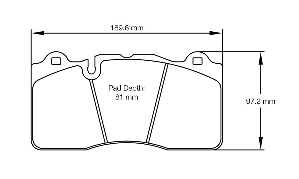Pagid Racing Front Brake Pad Set No. 8253