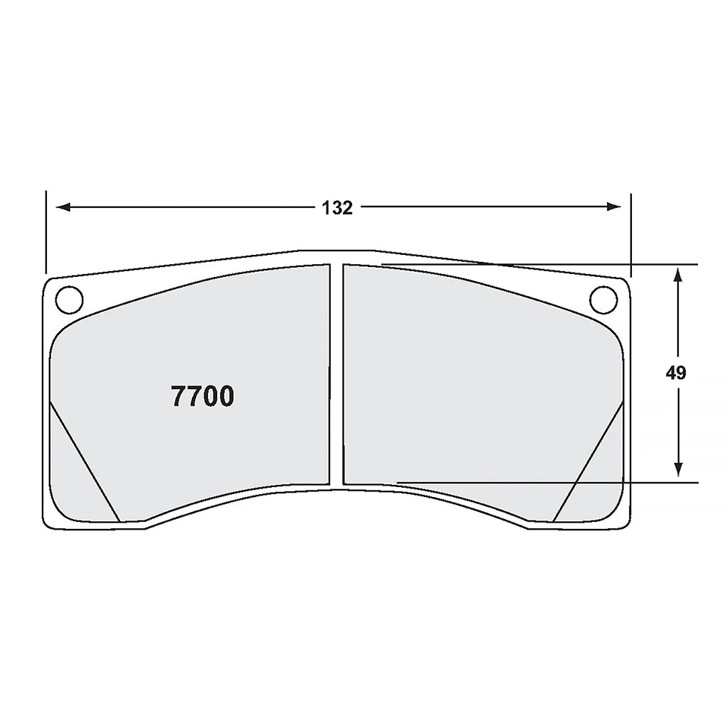 Performance Friction PFC Rear Brake Pad Set 7700 - Image 2