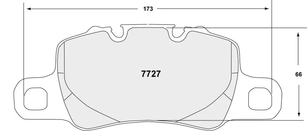Performance Friction PFC Front/Rear Brake Pad Set 7727 for Porsche 911/981/718/991/992/918 - Image 2