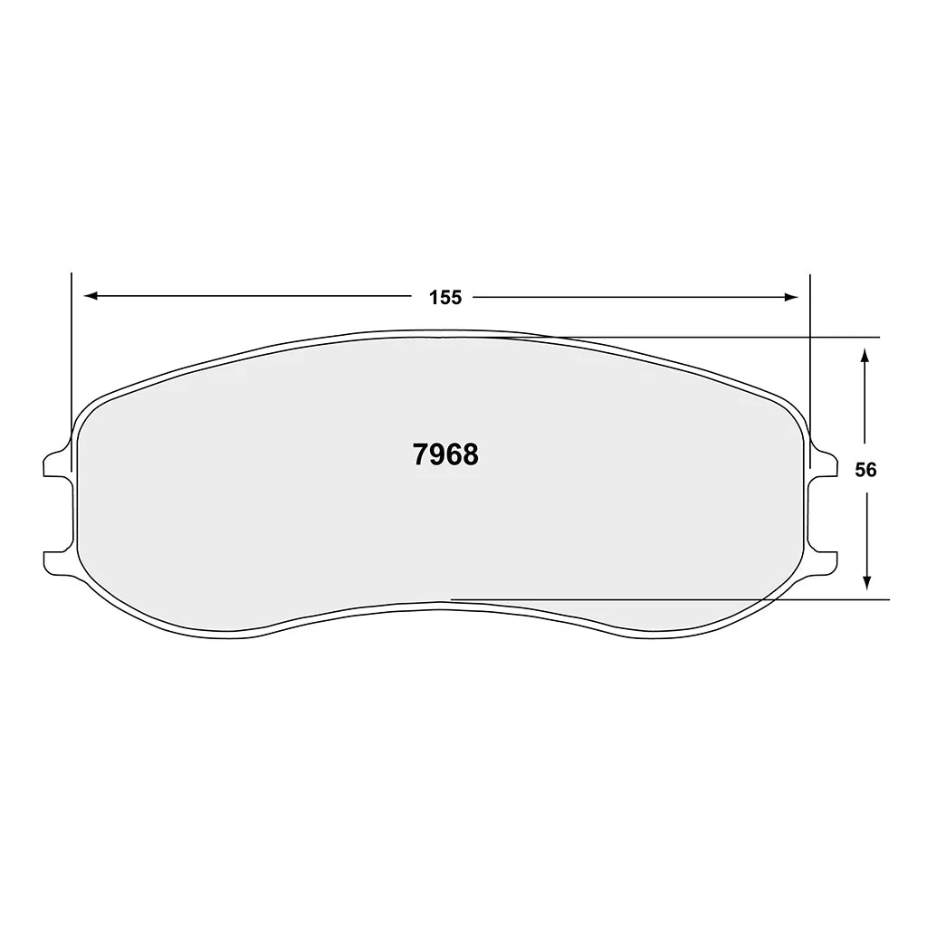 Competition Motorsport Performance Friction PFC Racing Brake Pads 7968 - Image 2