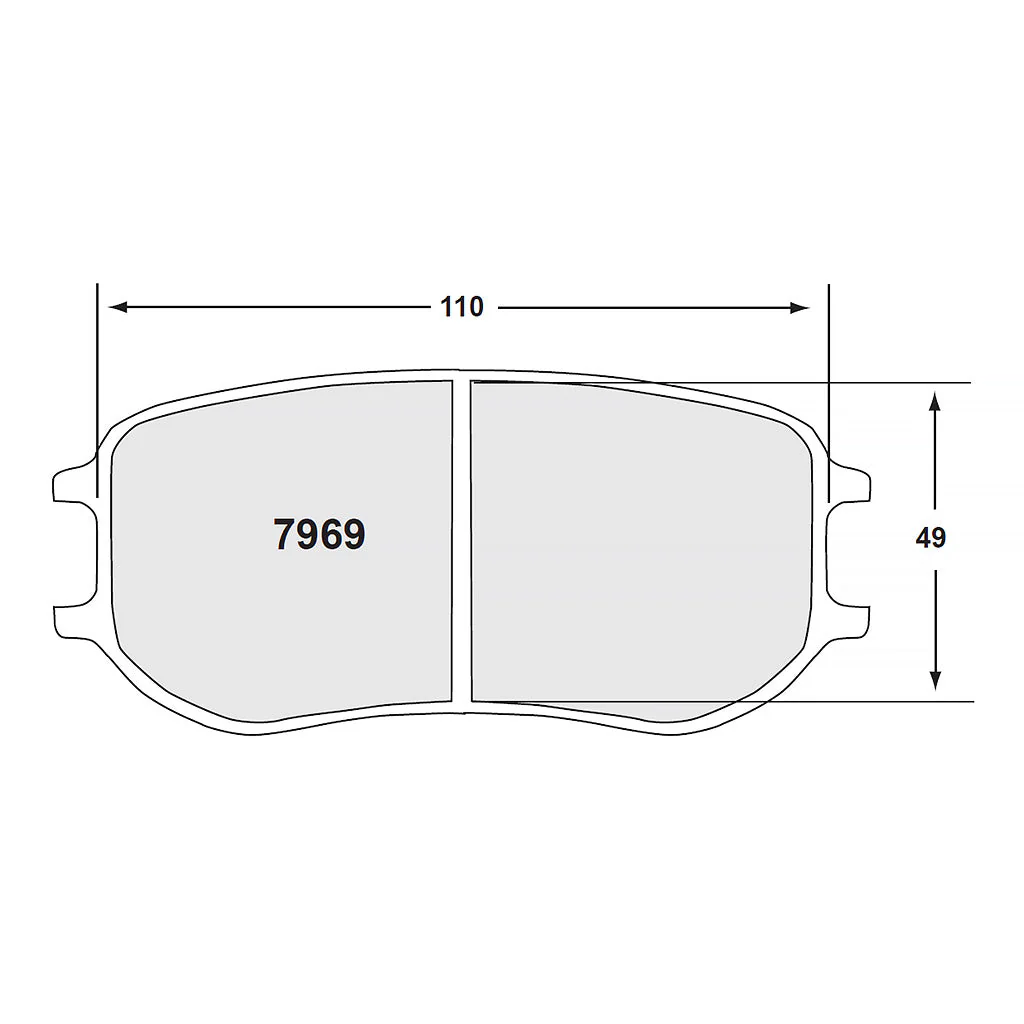 Performance Friction PFC Rear Brake Pad Set 7969 for Porsche 911/981/991 - Image 2