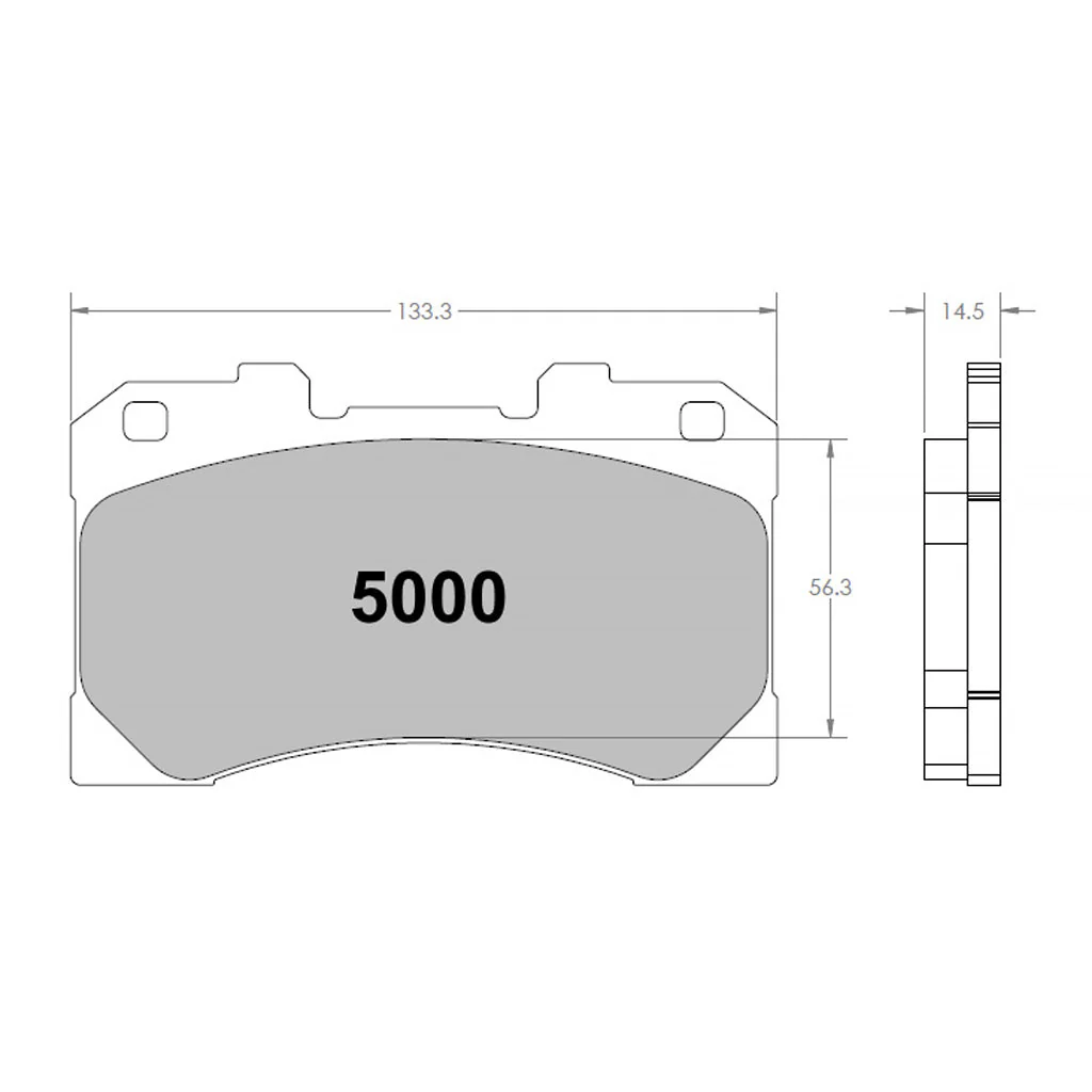 Performance Friction PFC Front Brake Pads for Toyota Corolla GR - Image 2