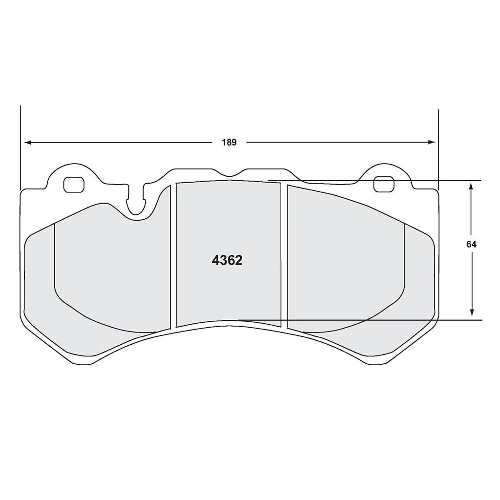 Performance Friction PFC Front Brake Pad Set 4362