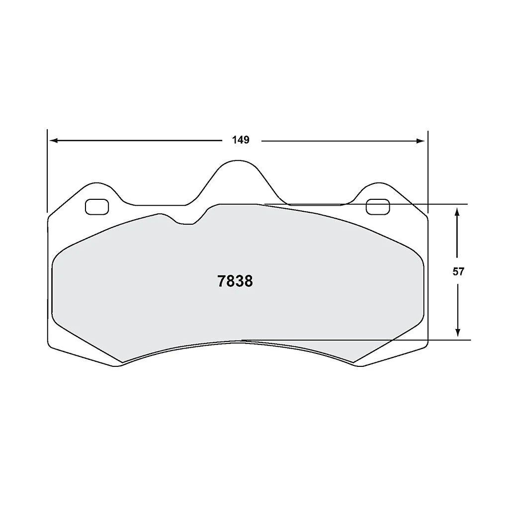Performance Friction PFC Front Brake Pad Set 7838