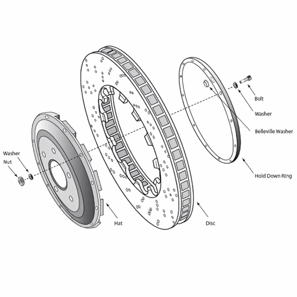 Competition Motorsport PFC Replacement Slotted Disc (front) Porsche 991 GT3 Cup/981 GT4 Clubsport - Image 3