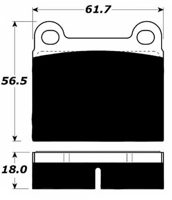 PMB-C Ceramic Pads for Late Porsche 914-4 Front Calipers (72.8 - 76) - Image 3