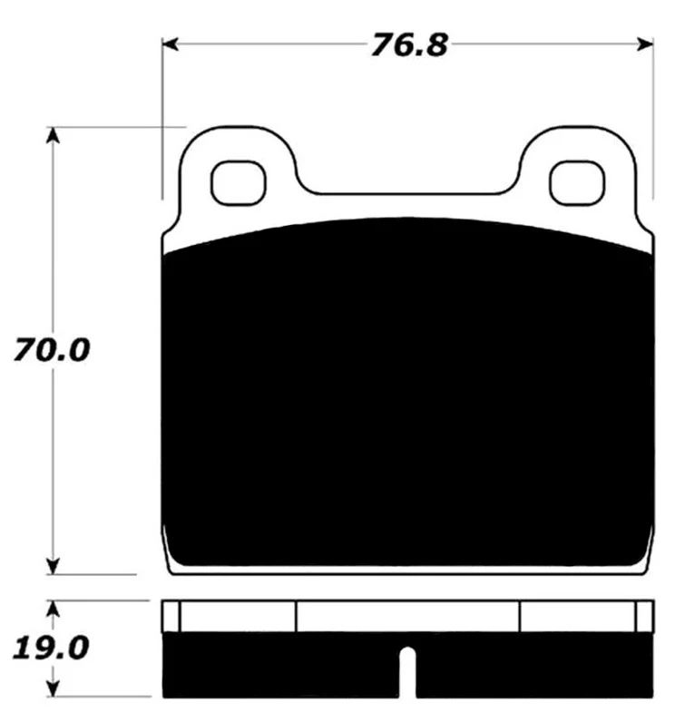 Porterfield R4-S Pads for Porsche 911S/Early 930 and Models Equipped with S-Calipers (1969-76) - Image 2