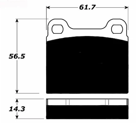 Porterfield R4-S Pads for Porsche 914-6 Rear Calipers - Image 3