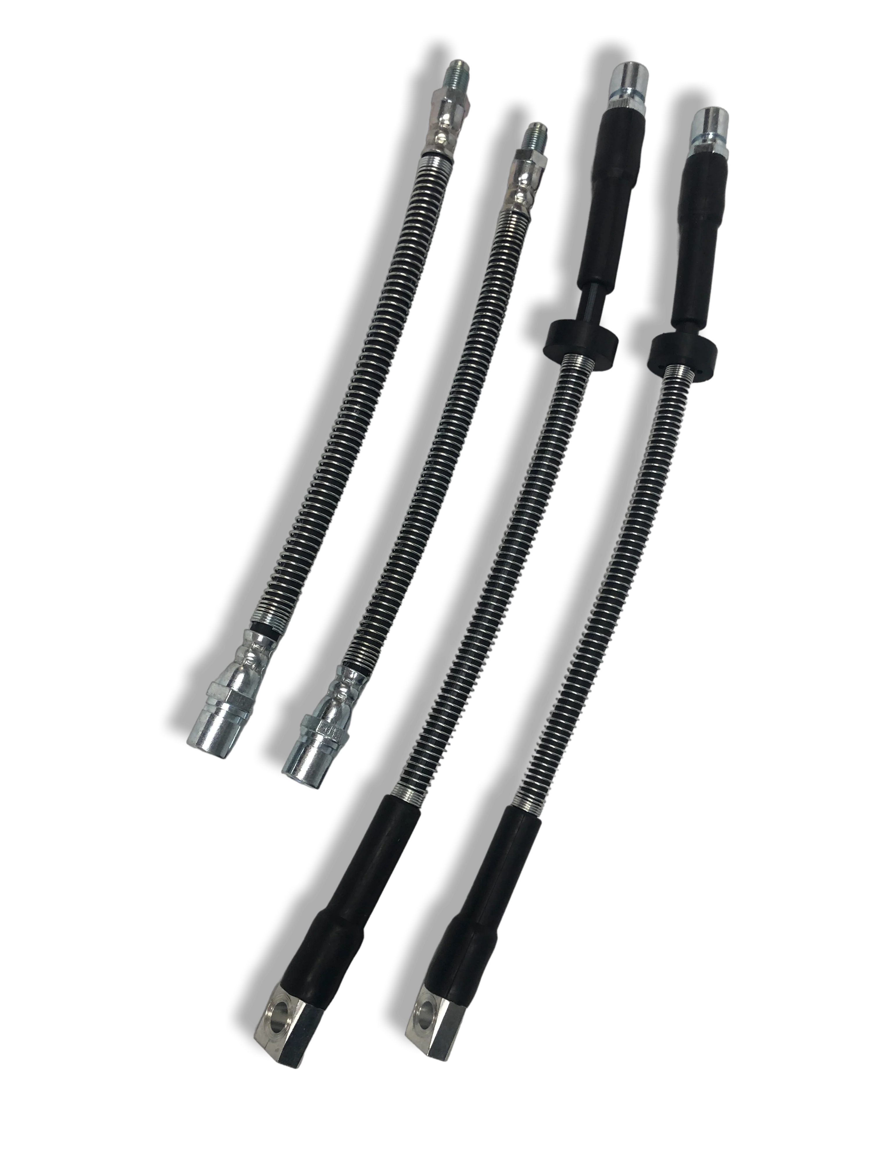 PMB Performance DirectFit Rubber Brake Lines - Set of 4 - 1983-95 Porsche 928 (alloy calipers)