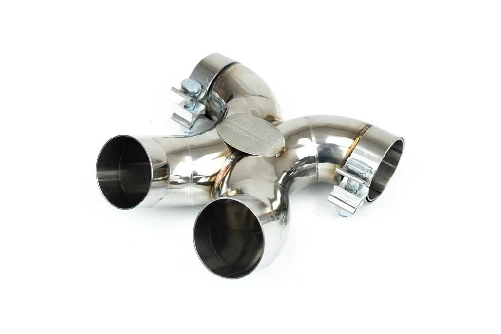 Fabspeed Porsche 987 Boxster / Cayman Maxflo True X-Pipe with Dual Tips (2005-2008) - Image 2
