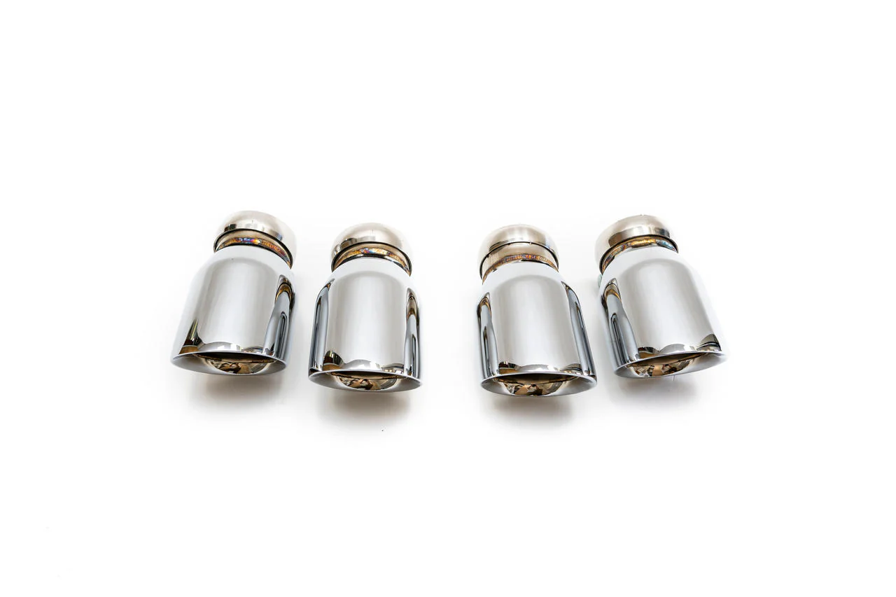 Fabspeed Porsche E3 Cayenne S 2.9L Turbo Deluxe Quad Style Tips - Image 5