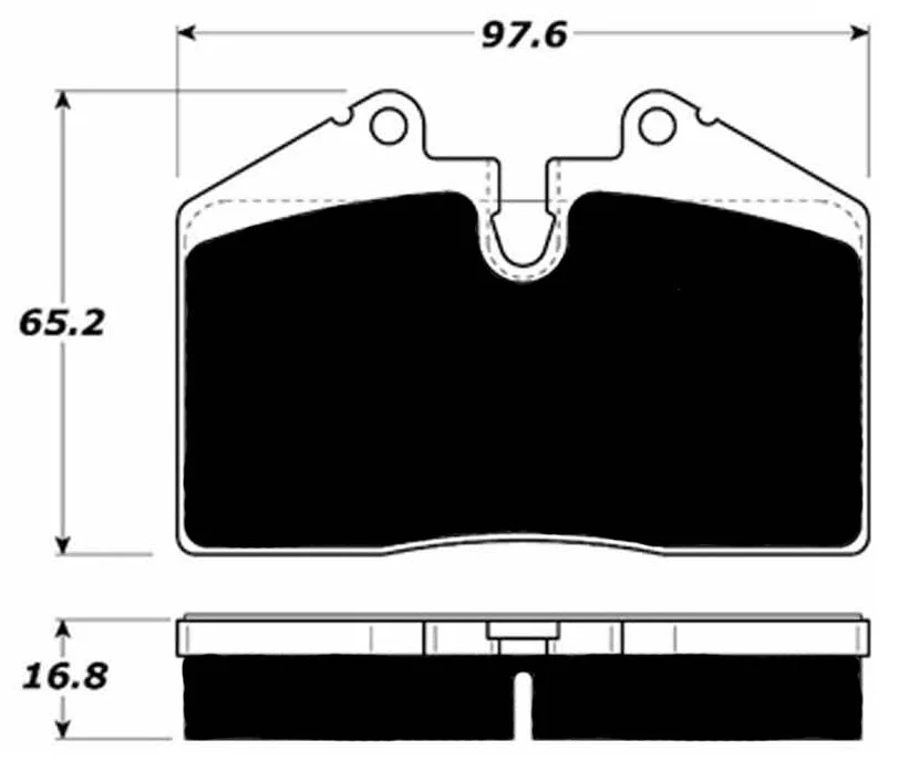 Porterfield Front/Rear Brake Pad Set for Porsche 964 Carrera 2 (1990) - Image 4