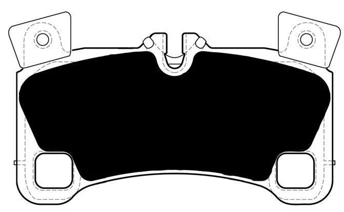 Porterfield Front/Rear Brake Pad Set for Porsche Cayenne with 368mm front rotor (2008) - Image 2