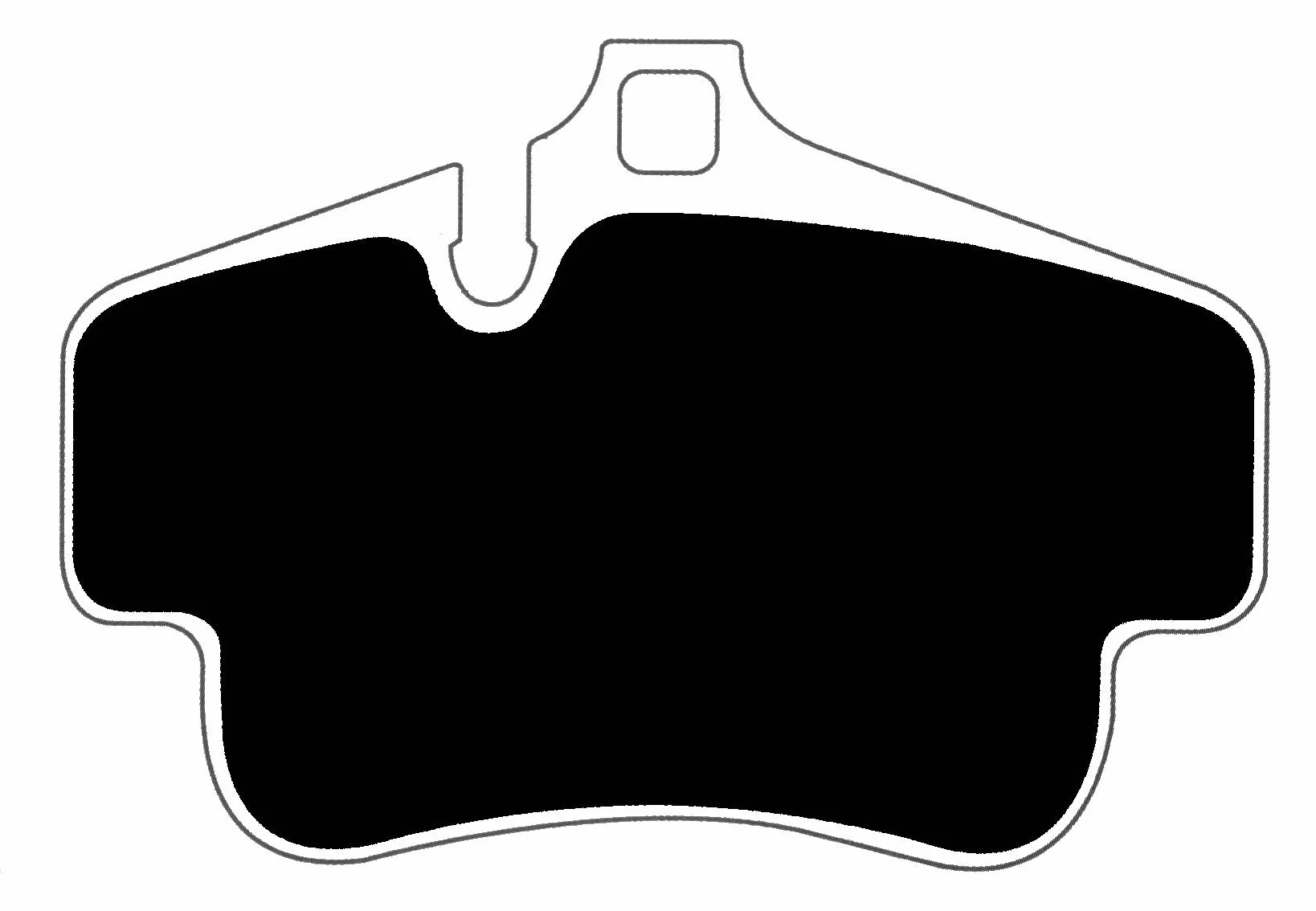 Porterfield Rear Brake Pad Set for Porsche Cayman Coupe S with Ceramic Rotors (2008) - Image 2
