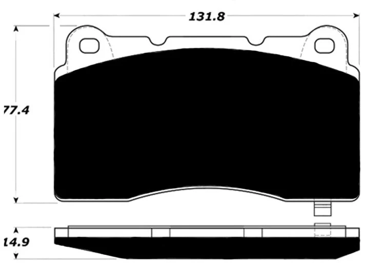 Porterfield Front/Rear Brake Pad Set for Porsche Macan Base (2016) - Image 2