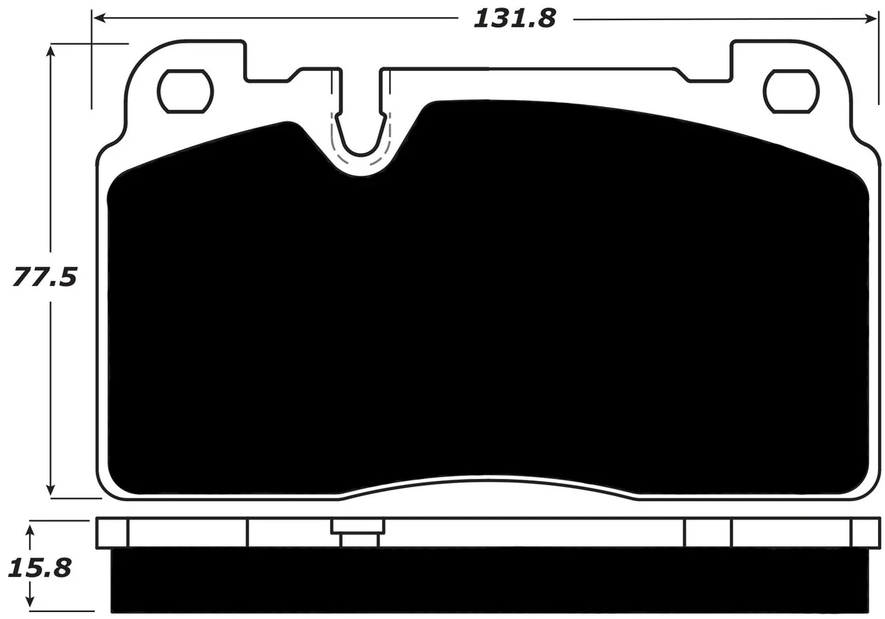 Porterfield Front/Rear Brake Pad Set for Porsche Macan Base (2017)