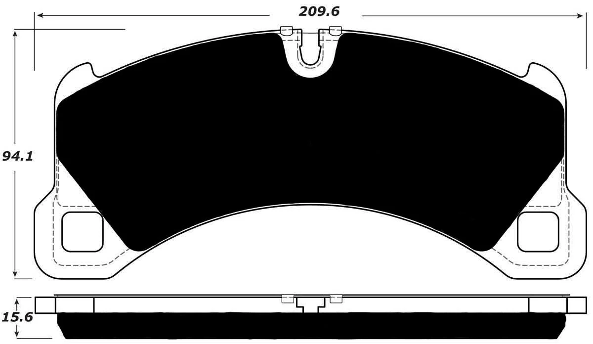 Porterfield Front/Rear Brake Pad Set for Porsche Macan S (2017)