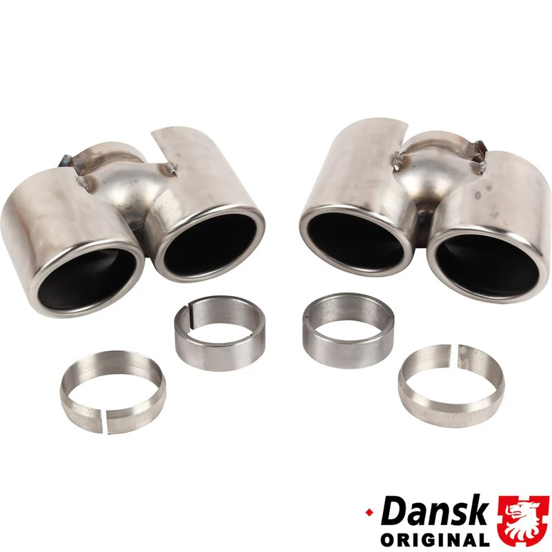 Quad Carrera Style Exhaust Tip Kit for Porsche 911 (997)