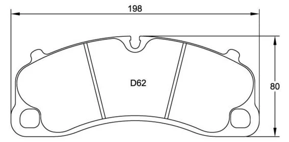 Race Technologies Front/Rear RE10 Brake Pad Set 2450 for Porsche 911/981/718/991/992 - Image 2