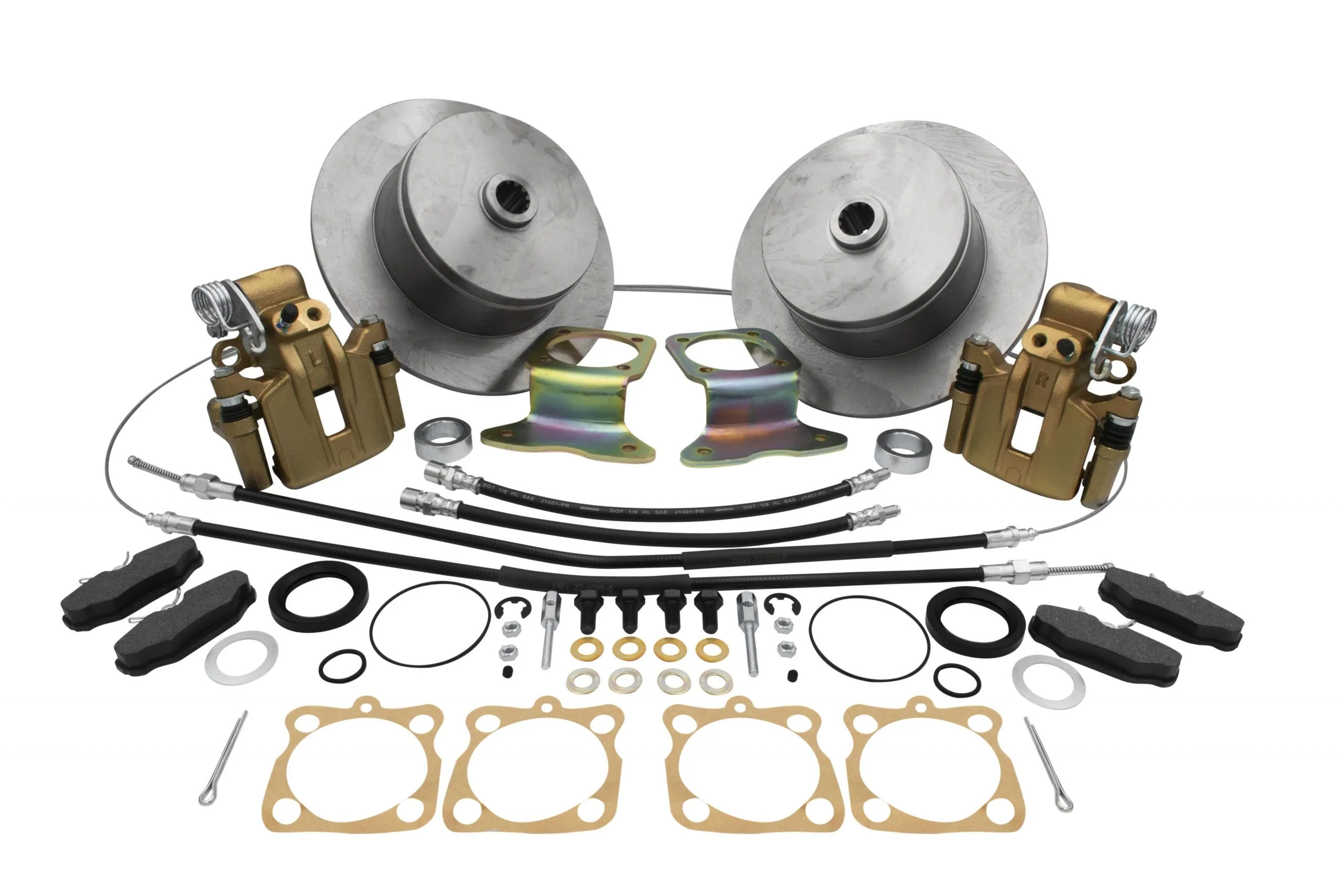 Rear Disc Brake Kit, Blank (not drilled), I.R.S. 1968-72 & Swing Axle 68