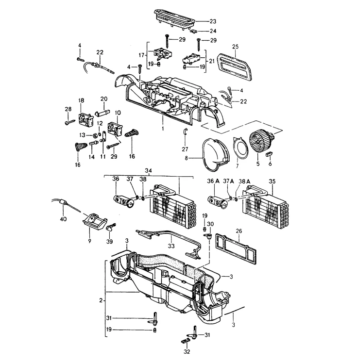 Right Blower Motor for Porsche 911 (1989-98) - Image 2