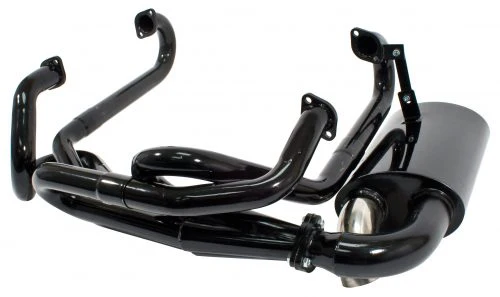 Sideflow Merged Exhaust System with Muffler