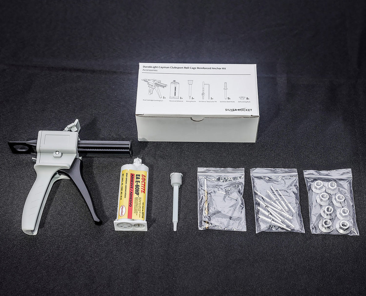 SilverRocket Roll Cage Anchor Kit for Porsche 718 Cayman Track Fitment - Image 7