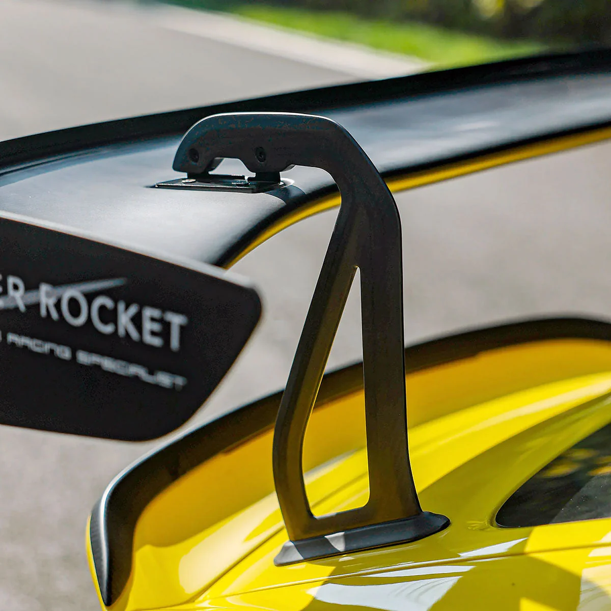 SilverRocket Dry Carbon 3-Inch Wing Risers for Porsche Track Applications GT4 RS - Image 5
