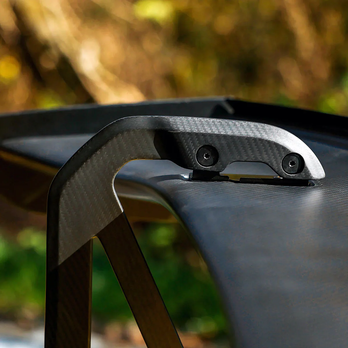 SilverRocket Dry Carbon 3-Inch Wing Risers for Porsche Track Applications GT4 RS - Image 7