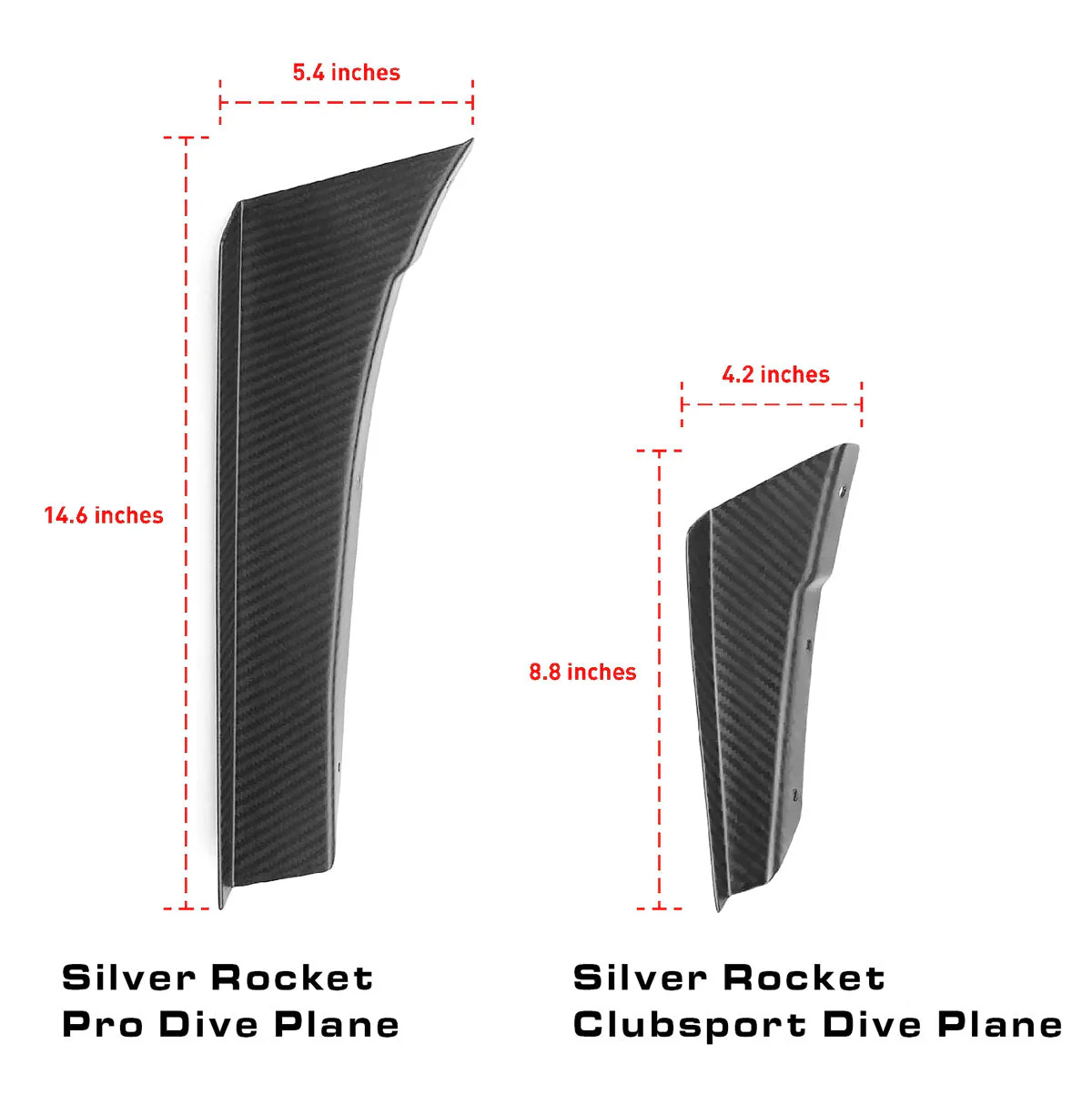 SilverRocket Dry Carbon Clubsport Dive Planes for Porsche Track Applications 981/718/991/992 - Image 8
