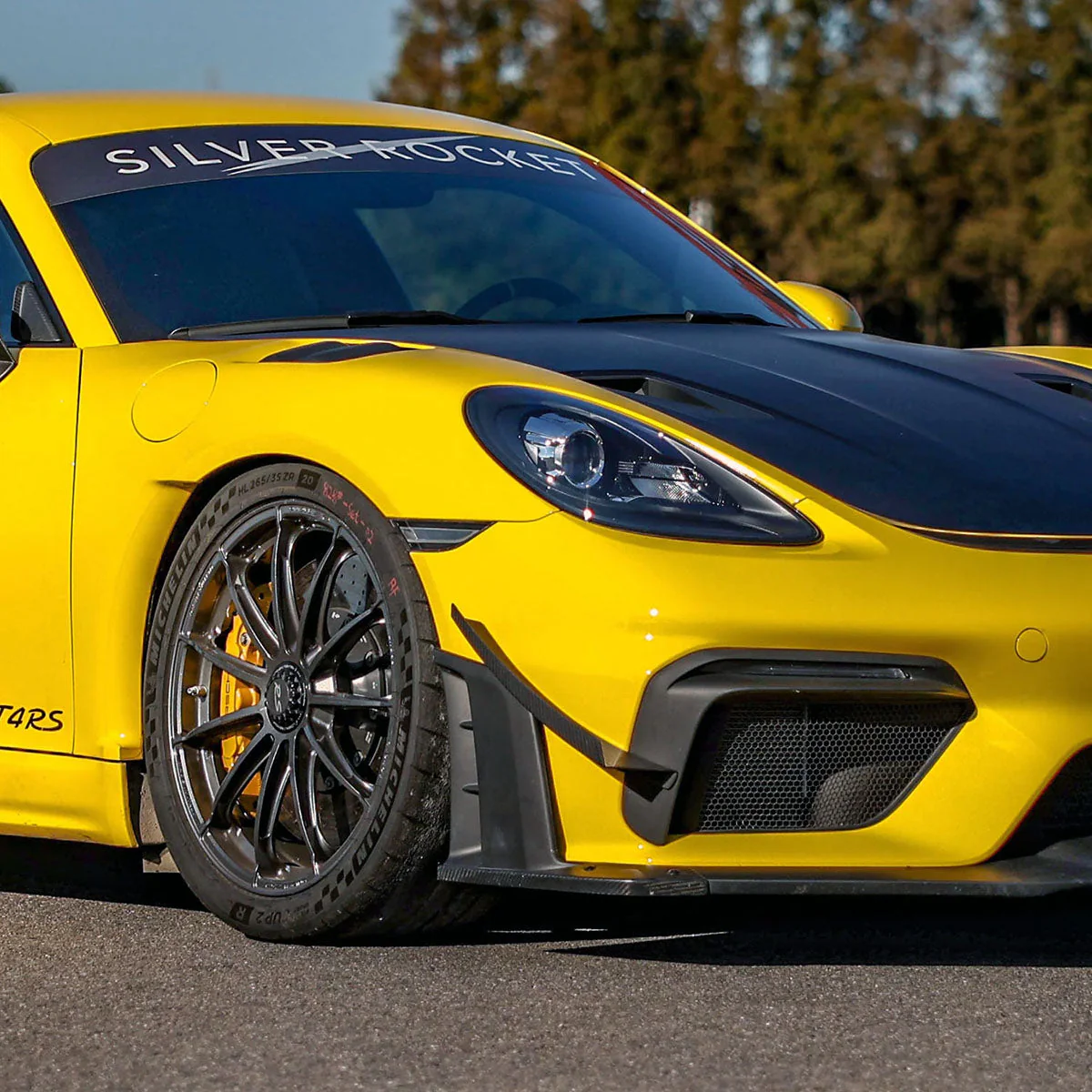 SilverRocket Dry Carbon Pro Dive Planes for Porsche Track Applications 718 GT4 RS - Image 11
