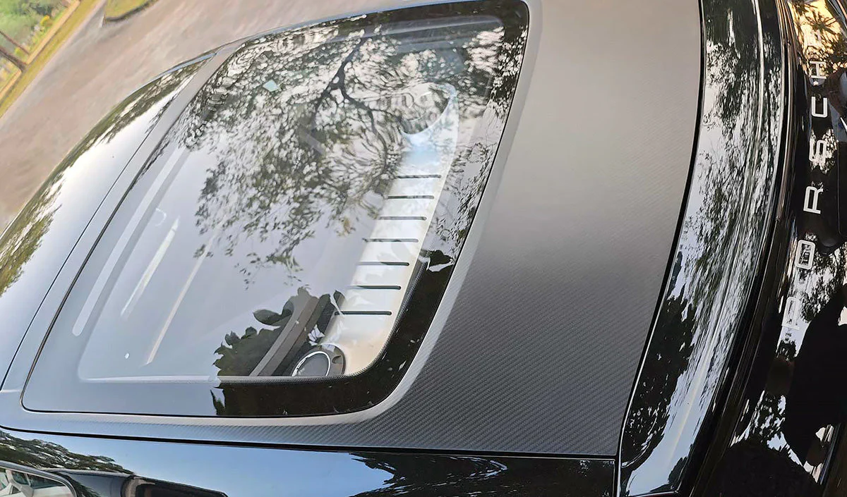 SilverRocket Dry Carbon Tailgate and Lightweight Glass for Porsche 981/718 Cayman - Image 12