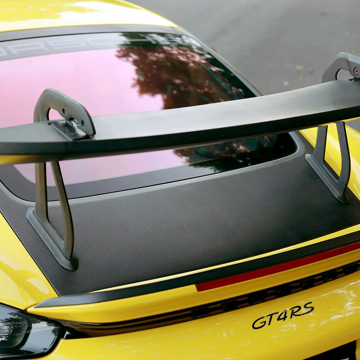 SilverRocket Dry Carbon Tailgate and Lightweight Glass for Porsche 981/718 Cayman - Image 3