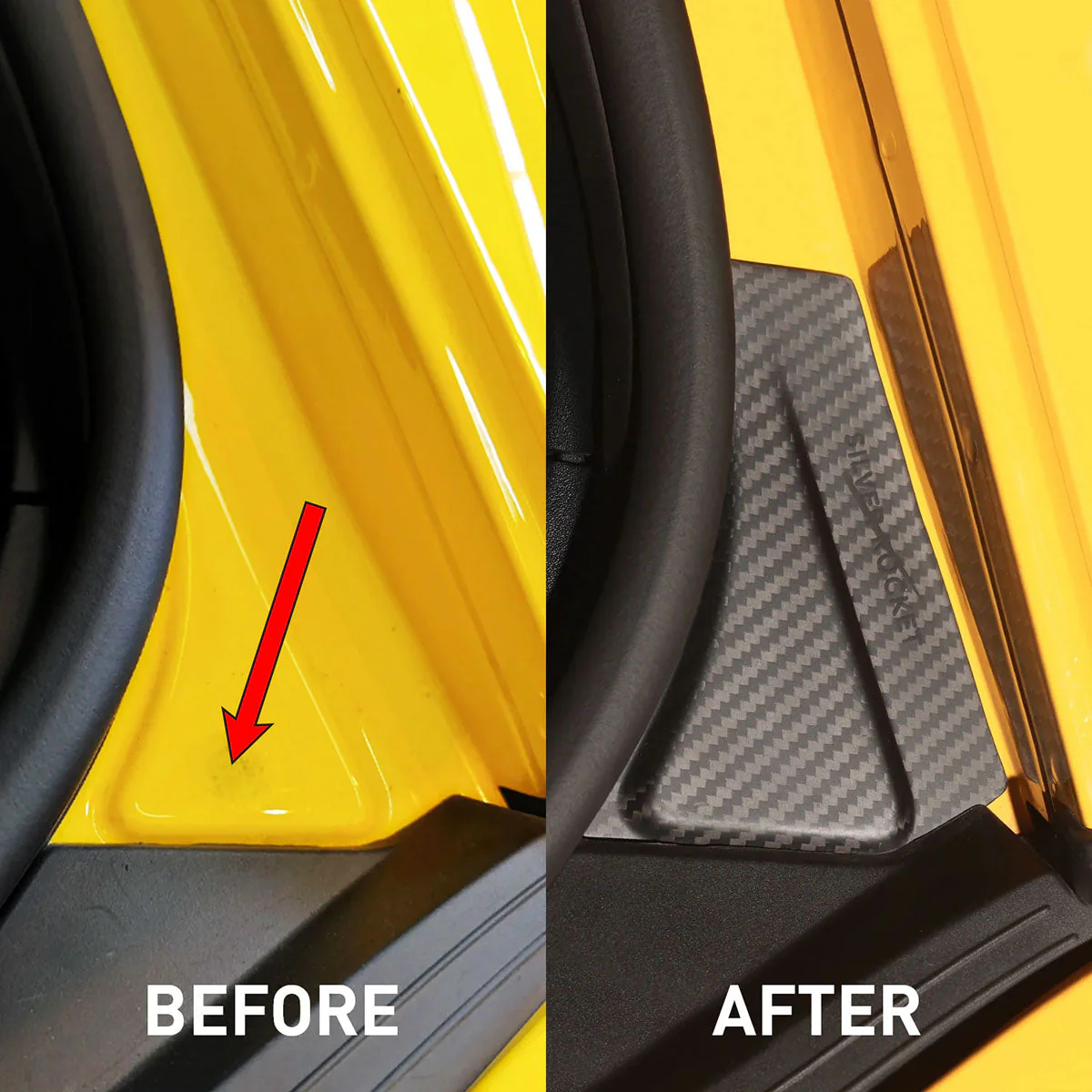 SilverRocket Dry Carbon Wing Support Plates for Porsche Track Applications GT4 RS - Image 3