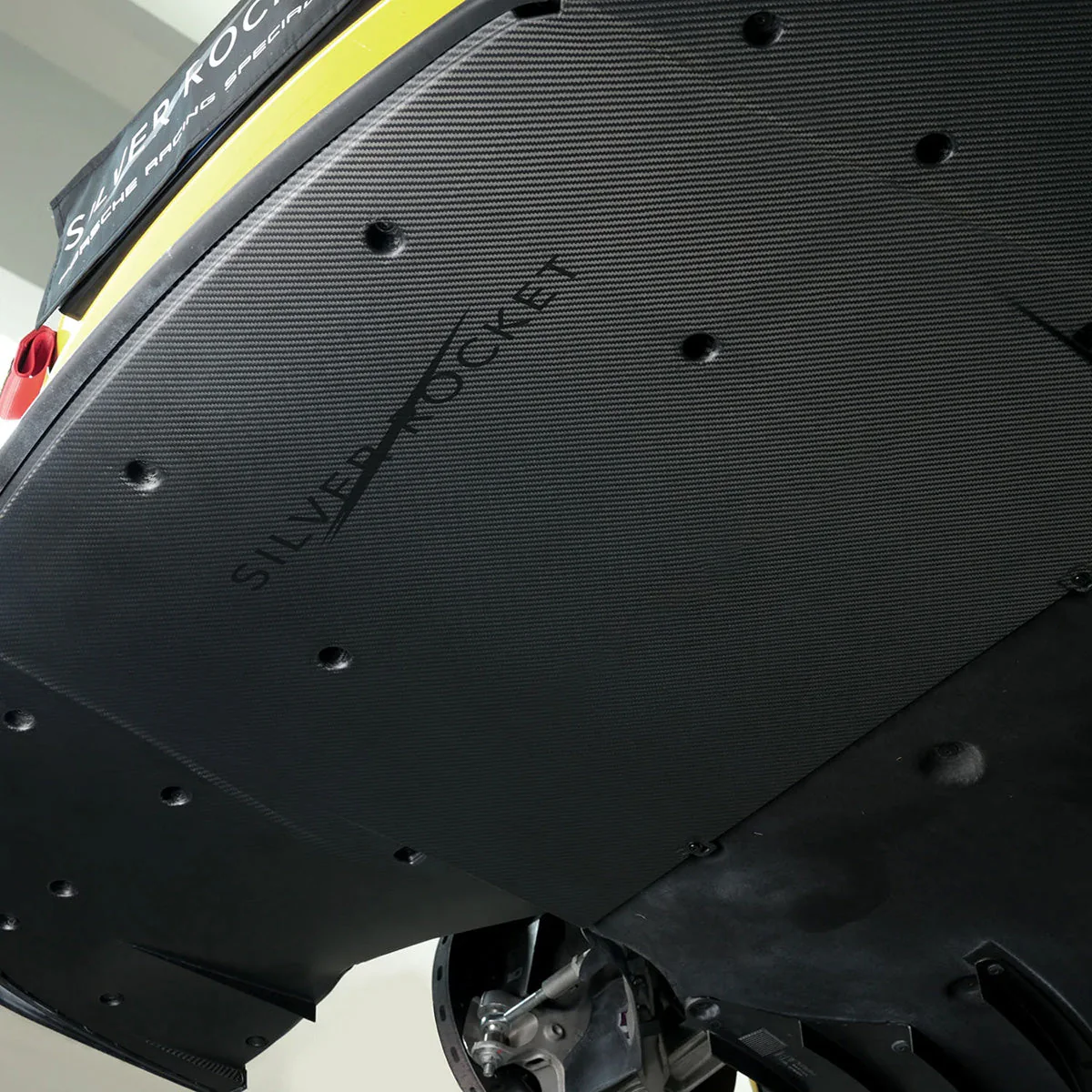 SilverRocket Ultra Downforce Front Dry Carbon Fiber Aeroshield Splitter - Image 4