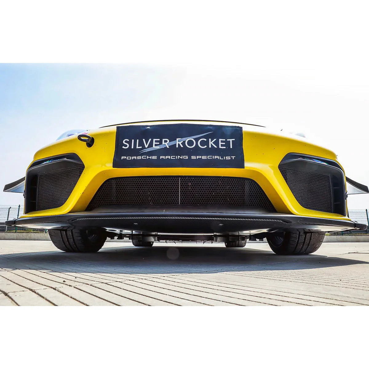 SilverRocket Ultra Downforce Front Dry Carbon Fiber Aeroshield Splitter - Image 7