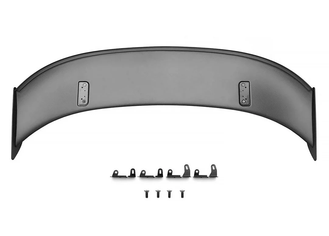 SilverRocket Flex-Carbon Swan Neck Wing for Porsche 718/981 GT4 - Image 2