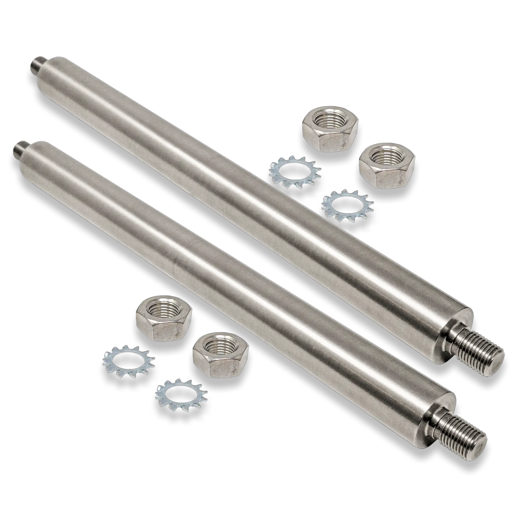 914Rubber Solid Stainless Steel Trailing Arm Pivot Shaft Set for Porsche 914 (All Years)