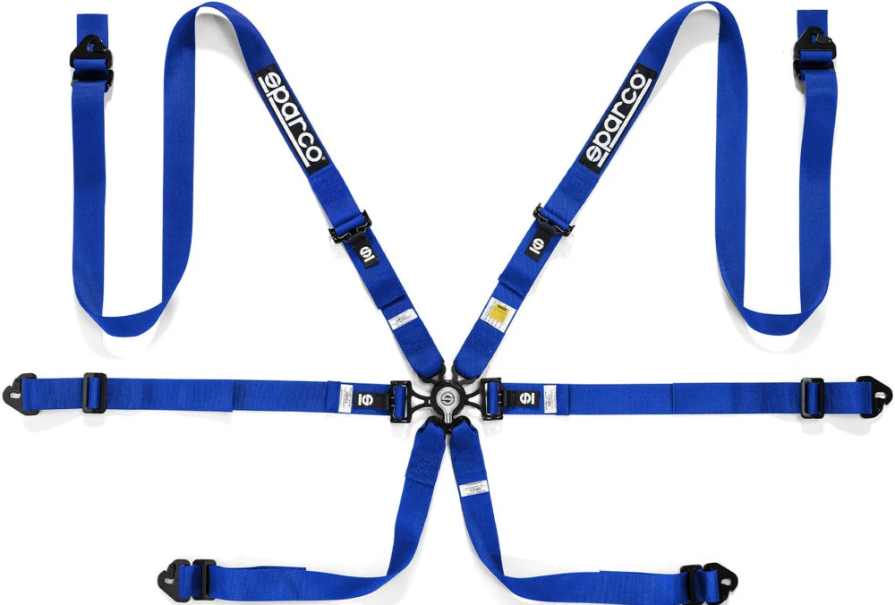 Sparco Six-Point Competition Pull-Down Aluminum Racing Harness - Image 3