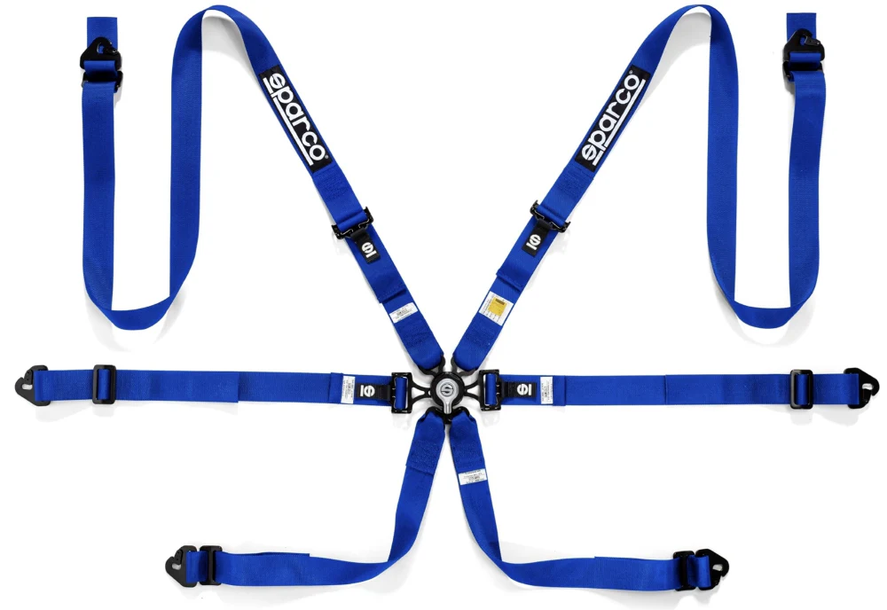 Sparco 6 Point Racing Harness for 2" Steel (Pull Up)