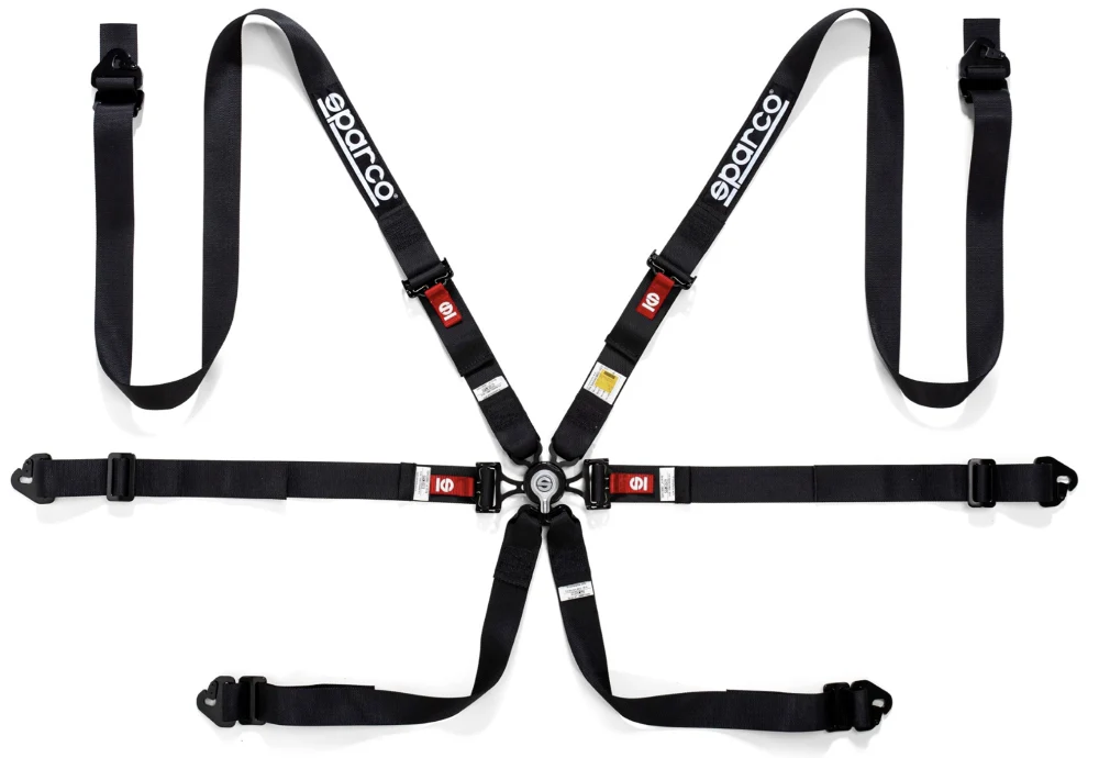 Sparco 6 Point Racing Harness for 2" Steel (Pull Up) - Image 3