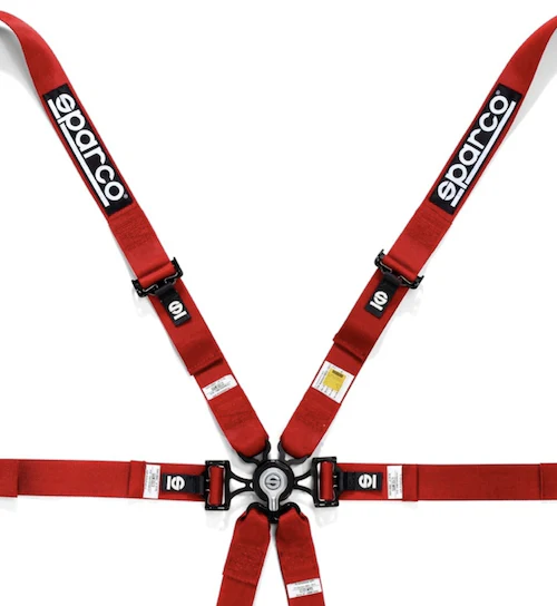 Sparco 6 Point Racing Harness for 2" Steel (Pull Up) - Image 4