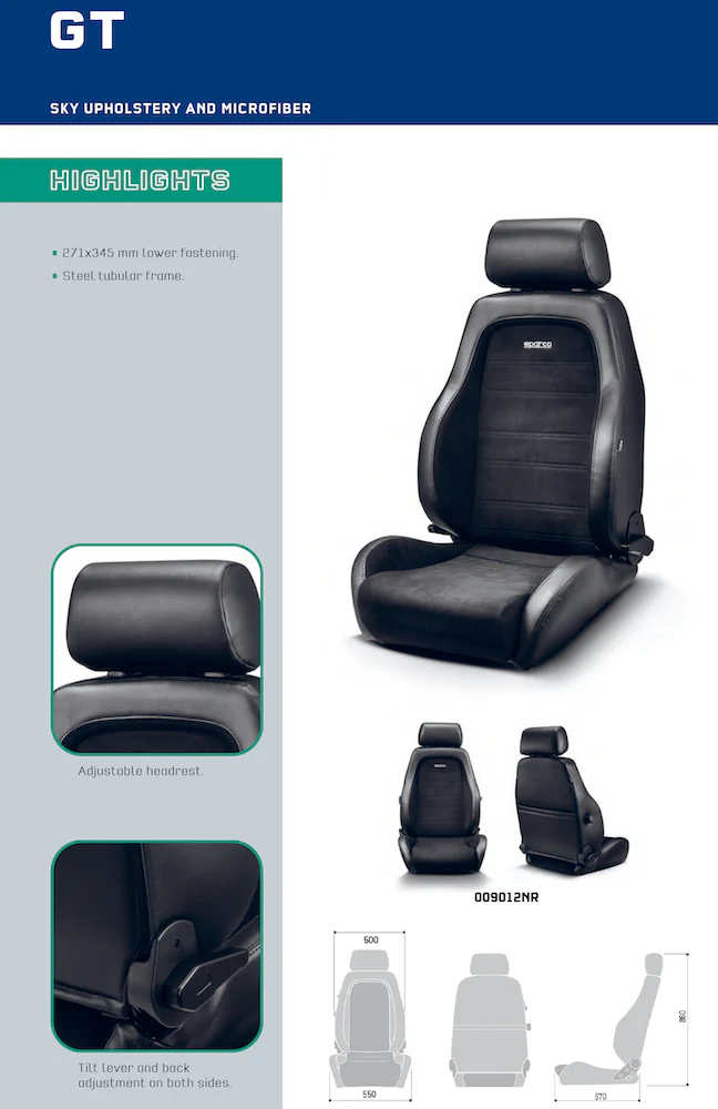 Sparco GT Performance Seat Racing Seat - Image 6